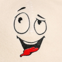 Шапка для бани с вышивкой "Настроение 2" Шапка для бани с вышивкой "Настроение 2"