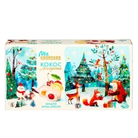 Новый год. Конфеты глазированные "Набор конфет Ассорти", со вкусом крем-брюле и вишни, 126 г