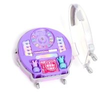 Набор косметики для девочки "Чемодан на колёсах", сиреневый, с накладными ногтями Набор косметики для девочки "Чемодан на колёсах", сиреневый, с накладными ногтями