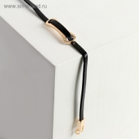 Браслет кожа &laquo;Шаман&raquo; пластина, цвет чёрный в розовом золоте, 35,5 см