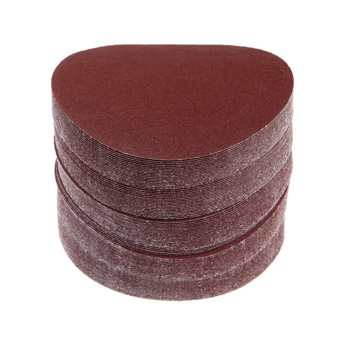 Круг абразивный шлифовальный под &laquo;липучку&raquo; ТУНДРА, 125 мм, Р120, 100 шт.