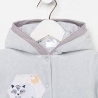 Комбинезон утеплённый для девочки, цвет серый, рост 80 Комбинезон утеплённый для девочки, цвет серый, рост 80