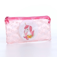 Косметичка-пенал Единорог, 20,5*0,5*9,5см, отд на молнии, розовый Косметичка-пенал Единорог, 20,5*0,5*9,5см, отд на молнии, розовый