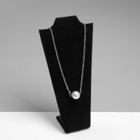 Бюст для украшений, 10,5&times;5,5&times;22 см, h=22 см, цвет чёрный