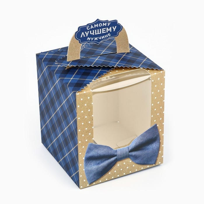 Коробка складная «Мужской стиль» 14 х 16 х 14 см Коробка складная «Мужской стиль» 14 х 16 х 14 см