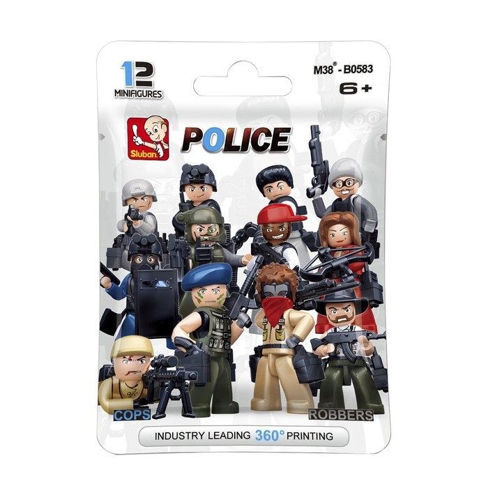 Конструктор фигурки &laquo;Полиция и грабители&raquo;, 1 шт., МИКС