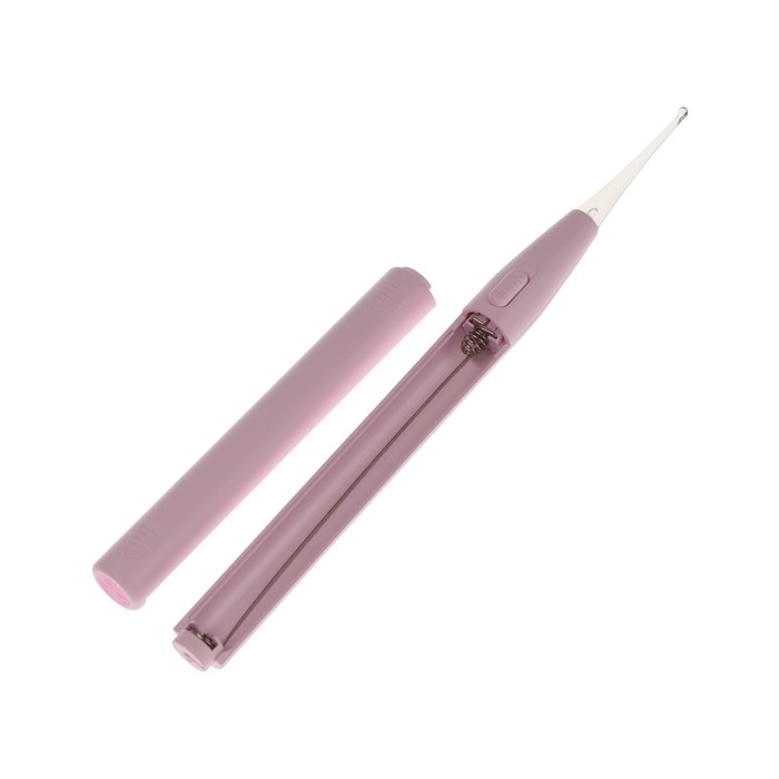 Пинцет Luazon LP-03, подсветка, палочка для чистки ушей, 2 насадки, от батареек (не в комп)