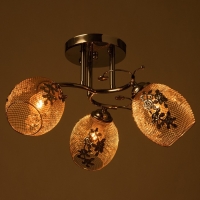 Люстра Рошель 3x60Вт E27 хром 42х42х26см.