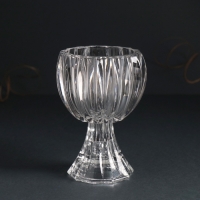 Подсвечник стекло на 1 свечу d=3 см "Перо птицы" прозрачный 8х8х11 см Подсвечник стекло на 1 свечу d=3 см "Перо птицы" прозрачный 8х8х11 см