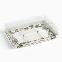 Коробка для для муссовых пирожных &laquo;Волшебного Нового года&raquo;, 27 х 17.8 х 6.5 см, Новый год