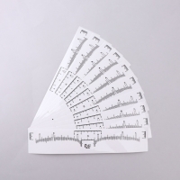 Трафареты - наклейки для оформления бровей, набор - 10 шт