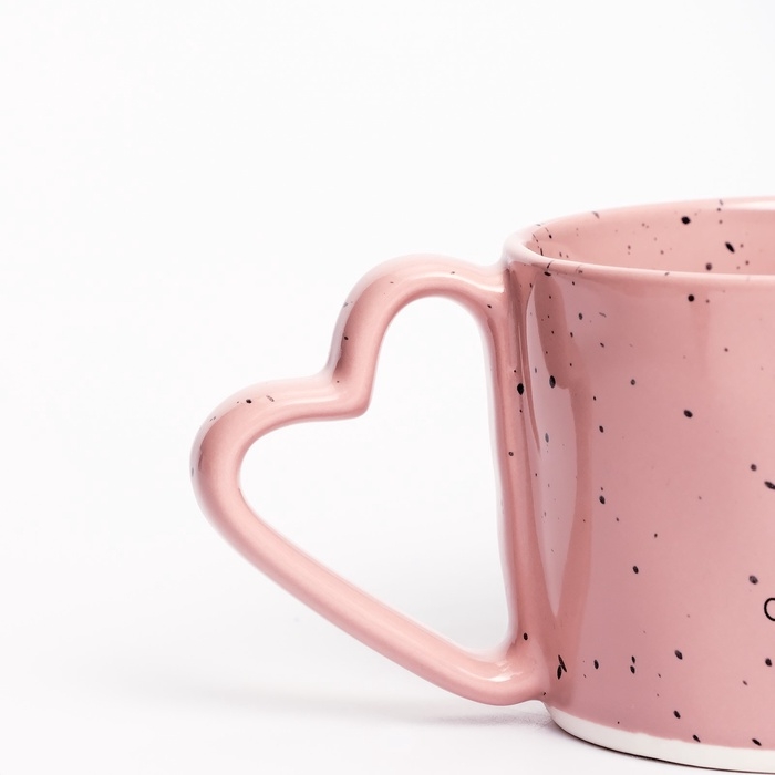 Кружка керамическая День матери Дорого внимание &laquo;Мама&raquo;, 280 мл, розовая