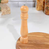 Мельница для специй Доляна, 25&times;5 см, металлический механизм, цвет светлое дерево