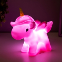 Ночник пластик "Единорог с крылышками" МИКС  LEDх1 17х6х14,5 см RISALUX