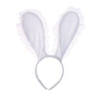 Карнавальный ободок &laquo;Зайка&raquo; с кружевом, МИКС