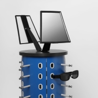 Стойка под очки настольная вращающаяся , 44 места, 38×38×68см, цвет синий Стойка под очки настольная вращающаяся , 44 места, 38×38×68см, цвет синий