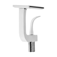 Смеситель для раковины ZEIN Z3813, дизайнерский, однорычажный, плоский излив, хром Смеситель для раковины ZEIN Z3813, дизайнерский, однорычажный, плоский излив, хром