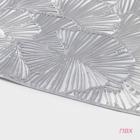 Салфетки сервировочные на стол Доляна &laquo;Веер&raquo;, 4 шт, 30&times;45 см, цвет серебряный