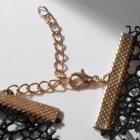 Чокер &laquo;Александрия&raquo; ажурное переплетение, цвет чёрно-белый в золоте, 30 см