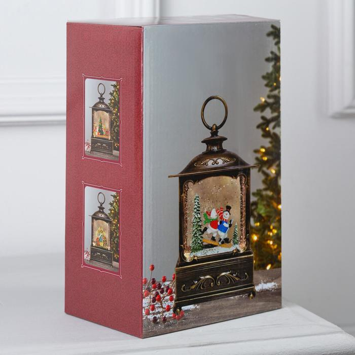 Светодиодная фигура &laquo;Новогодние эльфы&raquo; 14.5 &times; 22 &times; 8 см, пластик, батарейки ААх3 (не в комплекте), USB, свечение тёплое белое