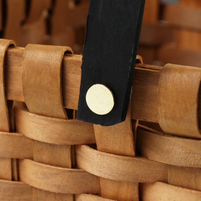 Корзина плетеная, 19 х 19 х H12/24 см, секвойя