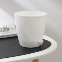 Горшок для цветов с прикорневым поливом &laquo;Румба&raquo;, 1,5 л, цвет белый