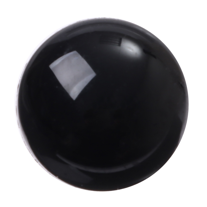 Глаза винтовые с заглушками, набор 10 шт., размер 1 шт. &mdash; 2 см, цвет чёрный