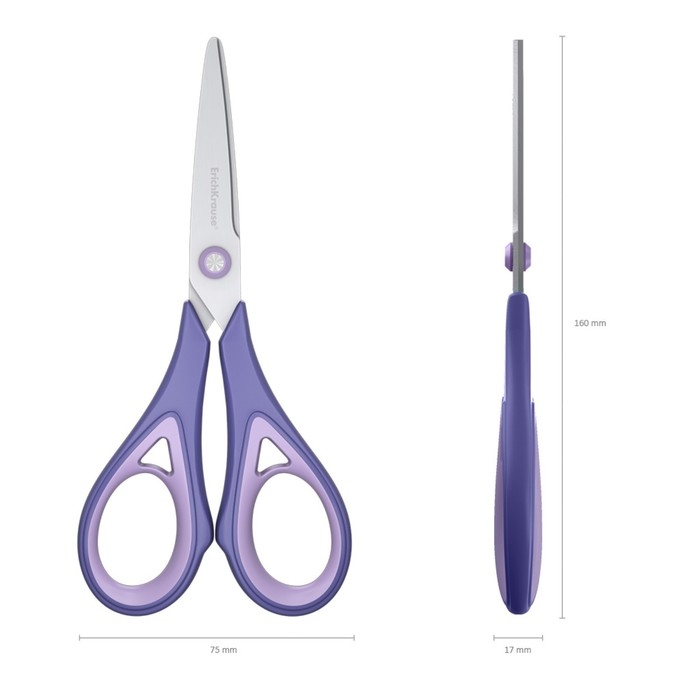 Ножницы 16см ErichKrause Endeavor Lavender, дисплей