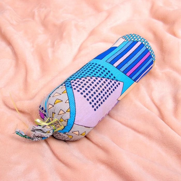 Валик с лавандой и стружкой можжевельника, сувенирная, 10&times;28 см, микс