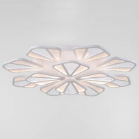 Люстра с ПДУ "Валенсия" 12xLED 288Вт 3000-6000К диммер, белый 90х90х12 см BayerLux