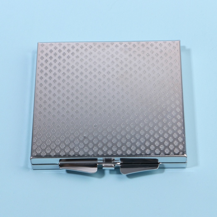 Зеркало складное, 6 &times; 6 см, цвет серебристый