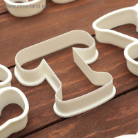 Набор форм для печенья &laquo;Алфавит&raquo;, 30 шт, 13&times;10&times;2 см, цвет белый