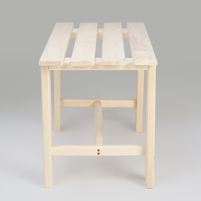 Лавка деревянная "Эконом" из липы, 80 х 35 41 см, для бани и дачи, садовая