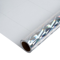 Пленка самоклеящаяся, голография, серебристая, 0.45 х 3 м, 3 мкм Пленка самоклеящаяся, голография, серебристая, 0.45 х 3 м, 3 мкм