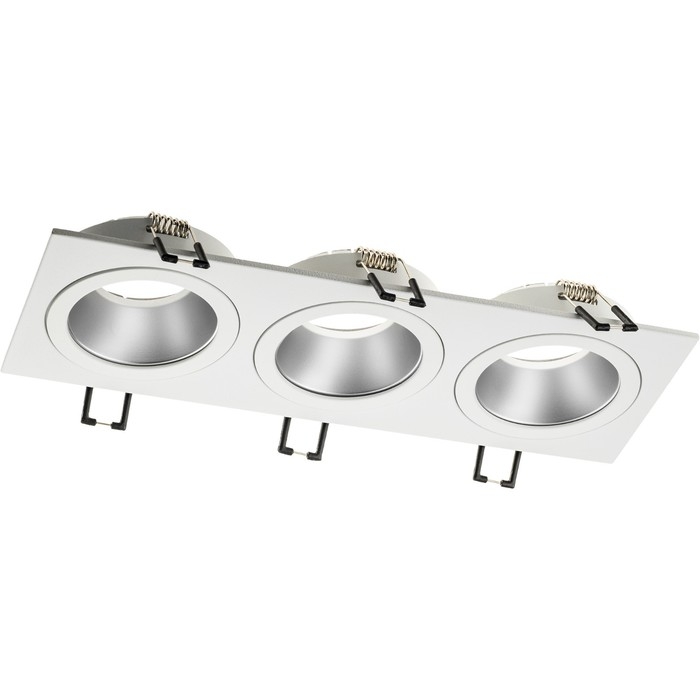 Свет-к встр, ARTIN, скрыт ламп прямоуг 260х92х40мм монтаж отв 80х230мм 3хGU5.3 Al бел 51421