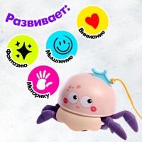 Заводная игрушка &laquo;Крабик&raquo;, водоплавающая, цвета МИКС