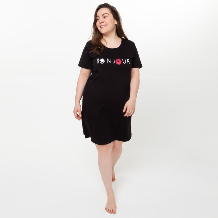 Платье, цвет чёрный, размер 46