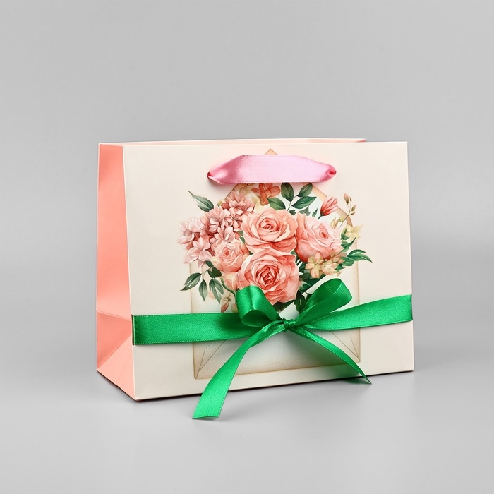 Пакет ламинированный с лентой &laquo;Для тебя&raquo;, MS 23 &times; 10 &times; 18 см