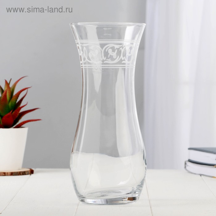 Ваза гравированная Ваза гравированная "Завиток" 10,5х26 см