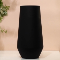 Ваза для цветов &laquo;Глория&raquo; из черного стекла 27 х 14 х 14 см