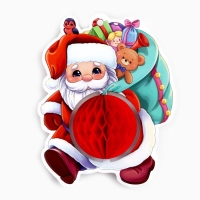 Ёлочная игрушка новогодняя &laquo;Дед мороз&raquo;, на Новый год, 10,9 х 13,8 см