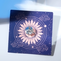 Кольцо &laquo;Солнце&raquo; над рукой, цвет серебро, 18 размер