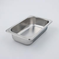 Гастроемкость 1/4 из нержавеющей стали, 65 мм, 26,5&times;16,2&times;6,5 см, толщина 0,8 мм