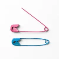 Булавки английские, 37 мм, 10 шт., цвет разноцветный