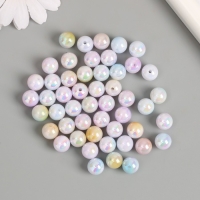 Бусины для творчества пластик "Шарики перламутровый градиент" d=1 см набор 50 шт Бусины для творчества пластик "Шарики перламутровый градиент" d=1 см набор 50 шт