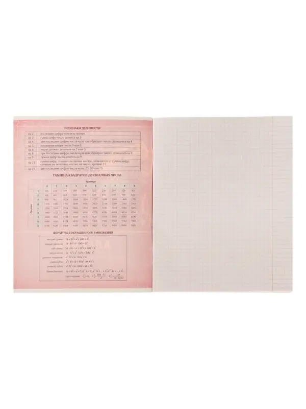 Тетрадь предметная 48 листов в клетку Calligrata, &laquo;Металл. Алгебра&raquo;, обложка мелованный картон, серые листы