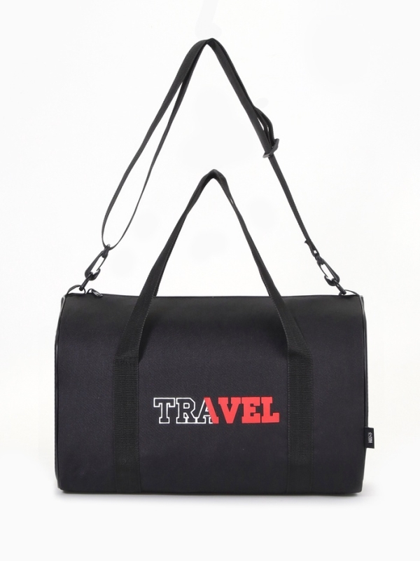 Сумка дорожная, TEXTURA, маленький размер, цвет чёрный Сумка дорожная, TEXTURA, маленький размер, цвет чёрный