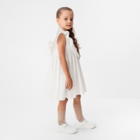 Платье детское KAFTAN «Бабочка», р. 32 (110-116), белый Платье детское KAFTAN «Бабочка», р. 32 (110-116), белый