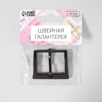 Пряжка для ремня, 4,2 × 3,4 см, 31 мм, цвет чёрный никель Пряжка для ремня, 4,2 × 3,4 см, 31 мм, цвет чёрный никель