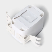 Держатель для зубных щёток с выдавливателем для зубной пасты, стакан 2 шт, 20&times;10,2&times;6,2 см, цвет серый